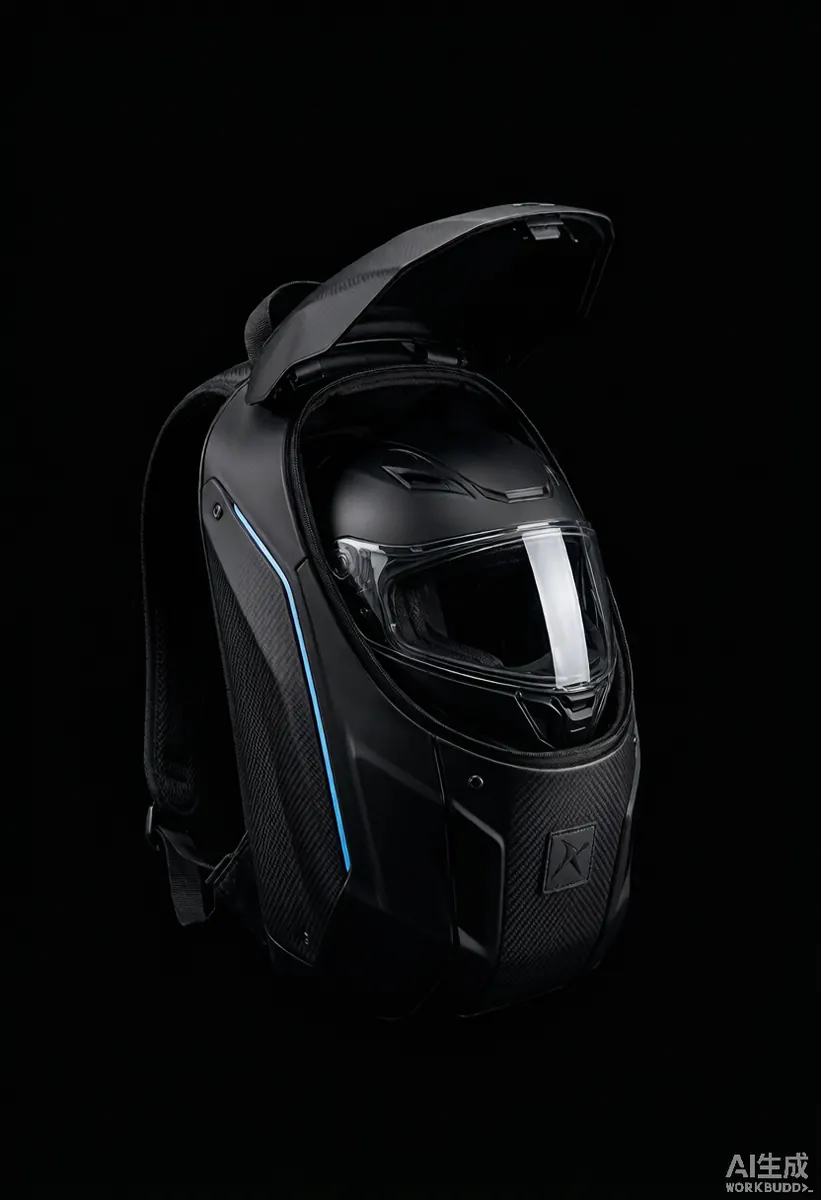 Helmet Storage Compartment