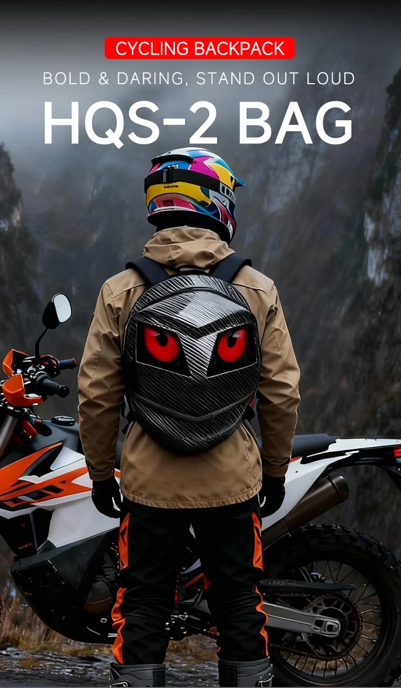LOY Black Knight LED Backpack — front view
